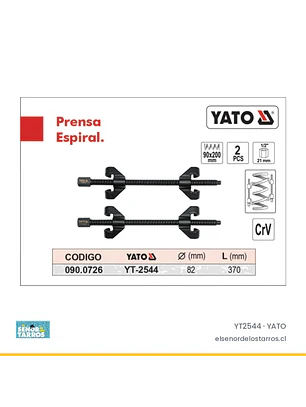 Compresor de espirales, 2 piezas