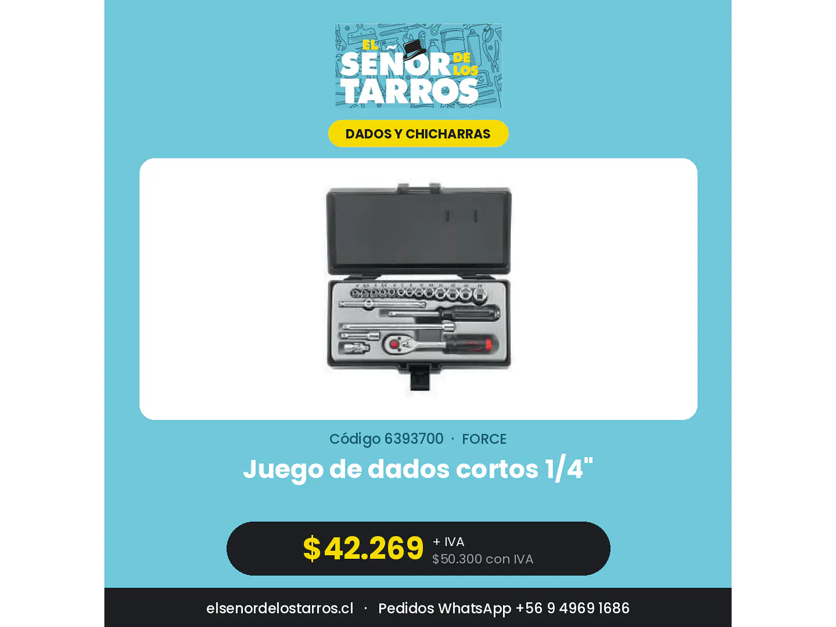 Juego de dados cortos 1/4