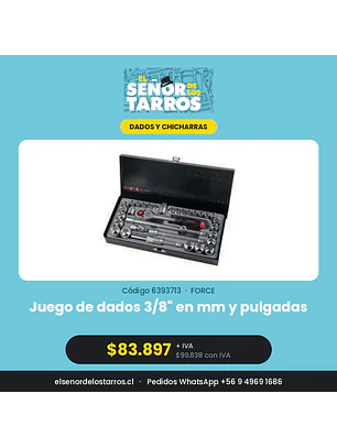 Juego de dados 3/8