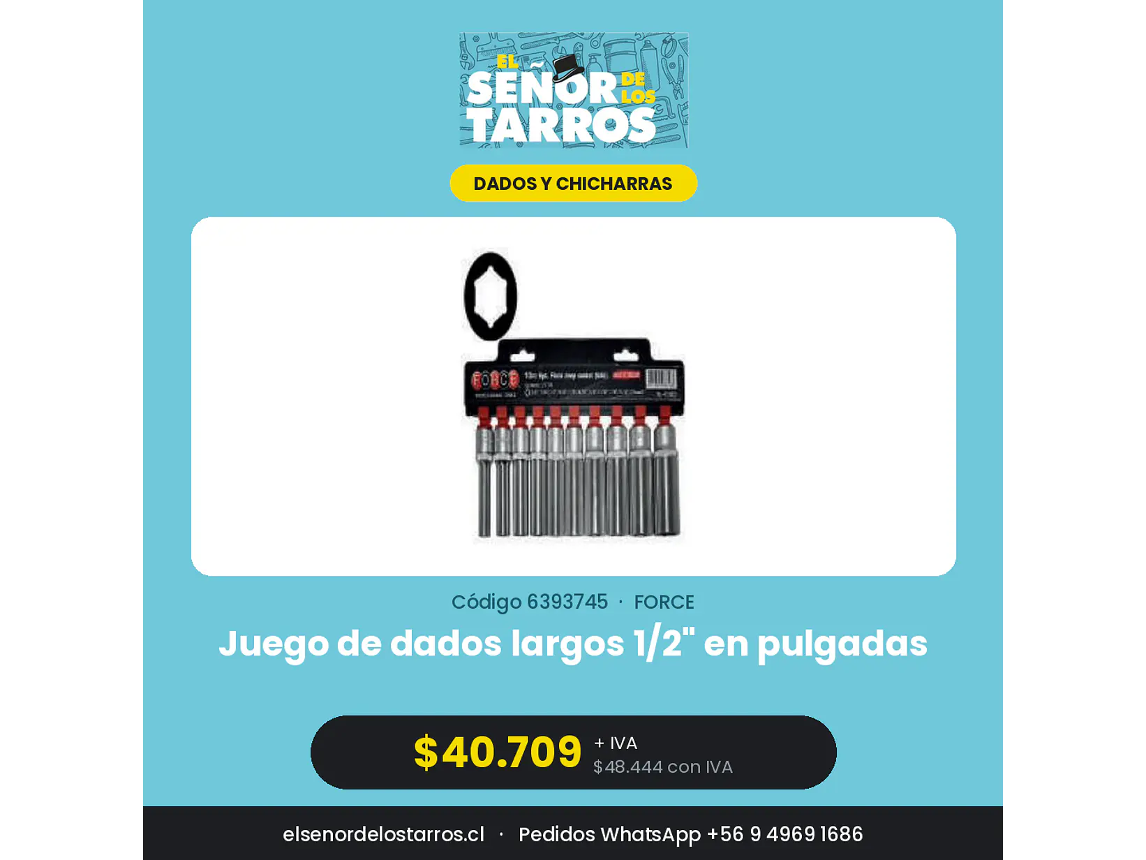 Juego de dados largos 1/2