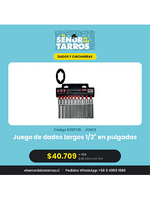 Juego de dados largos 1/2