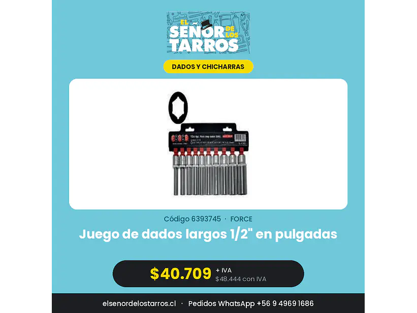 Juego de dados largos 1/2
