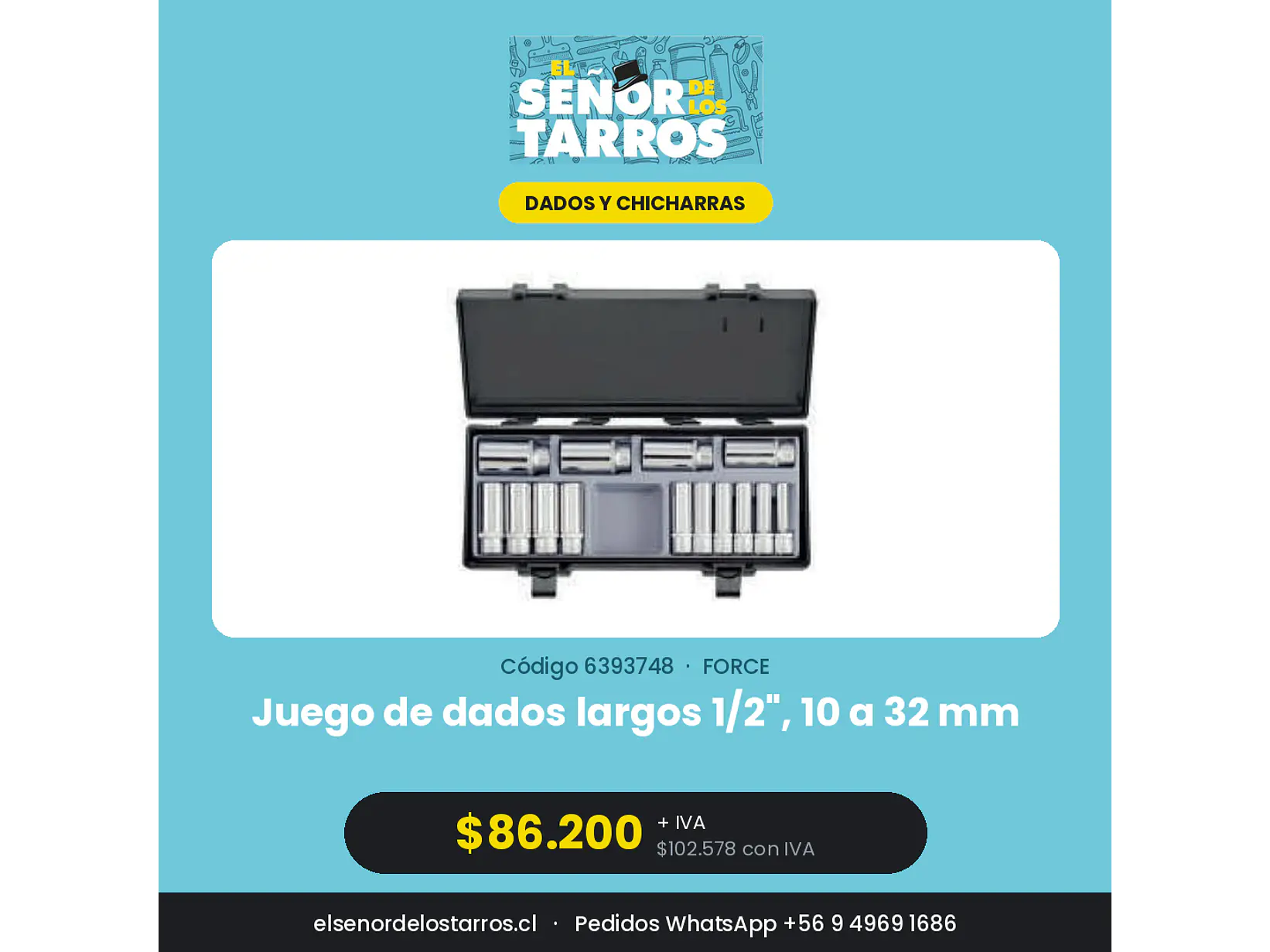 Juego de dados largos 1/2