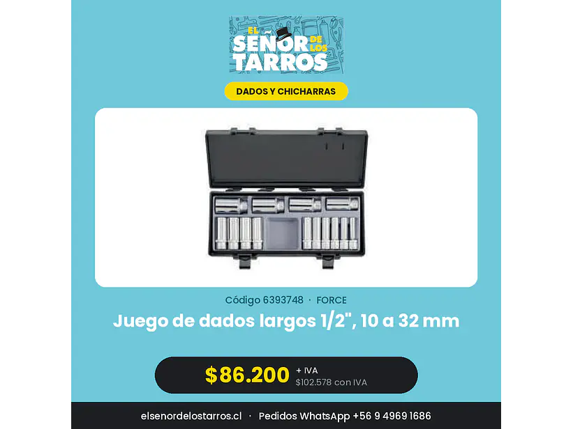 Juego de dados largos 1/2