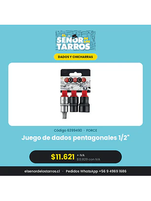 Juego de dados pentagonales 1/2