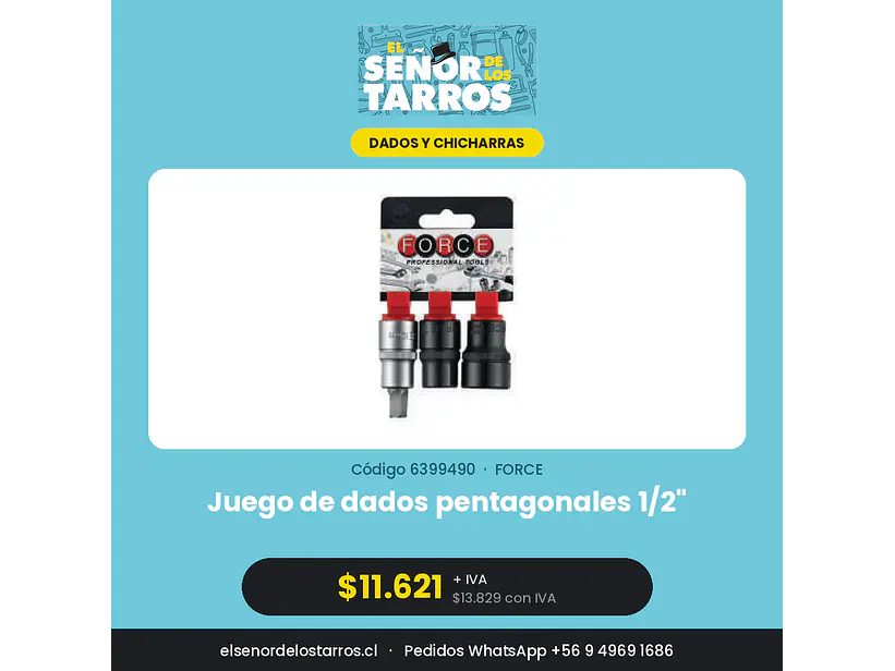 Juego de dados pentagonales 1/2