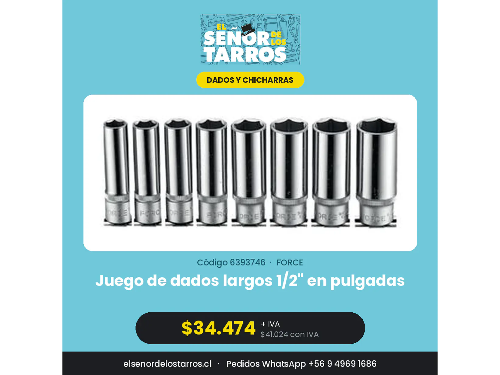 Juego de dados largos 1/2