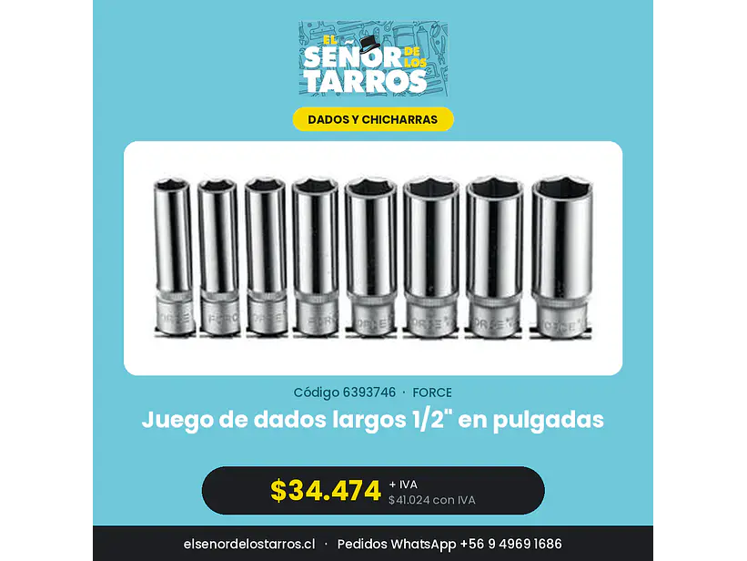 Juego de dados largos 1/2