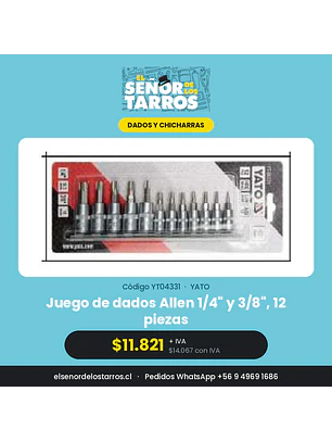 Juego de dados torre de 1/4