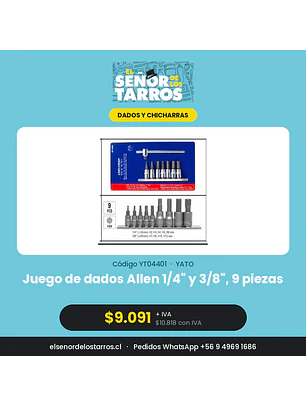 Juego de dados Allen 1/4