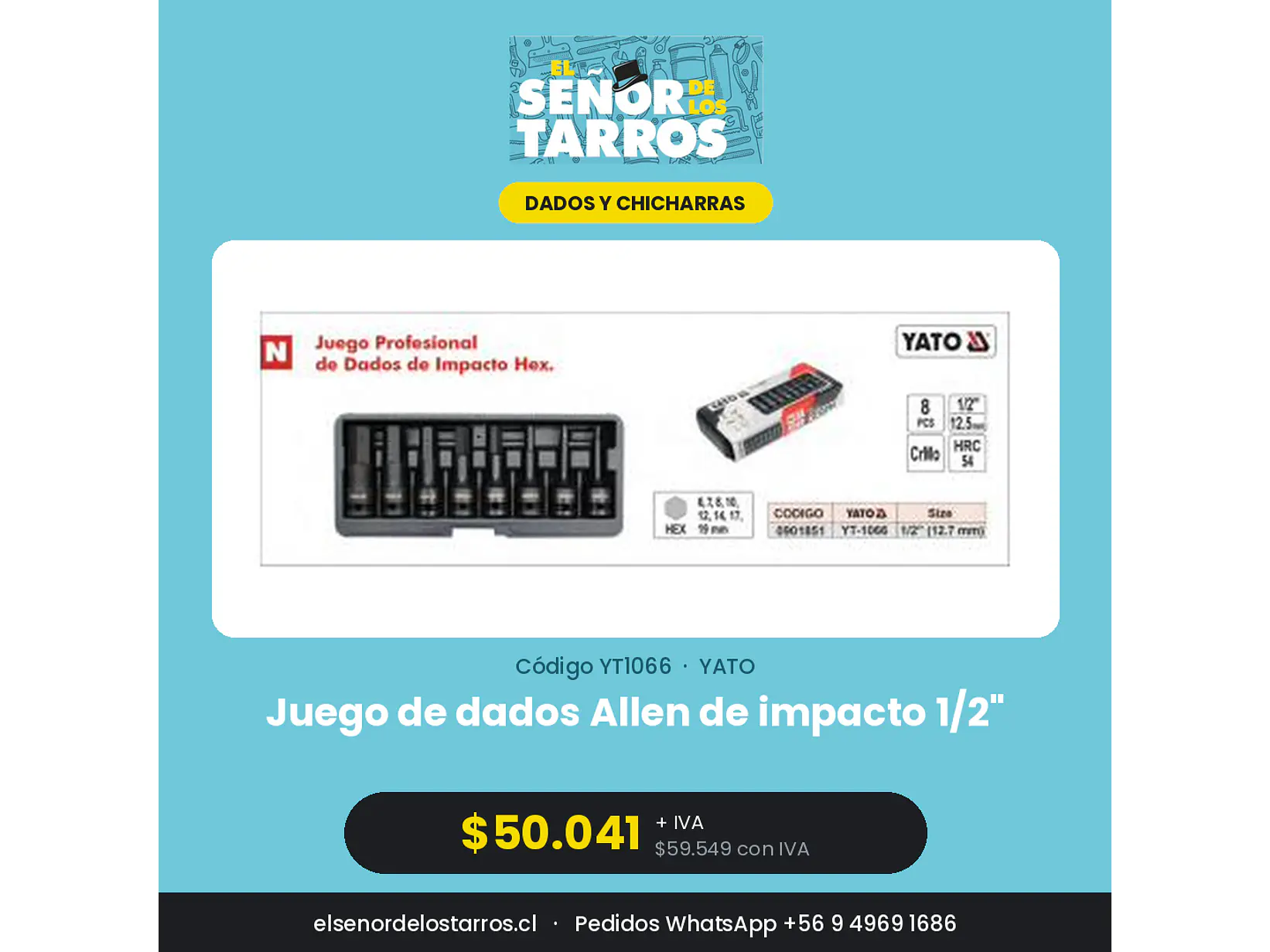 Juego de dados Allen de impacto 1/2