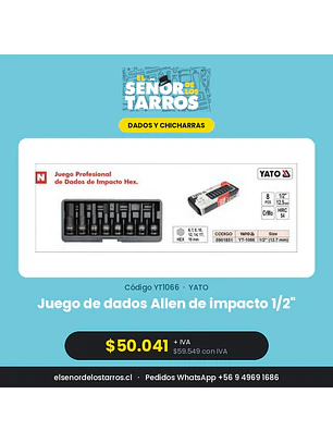 Juego de dados Allen de impacto 1/2