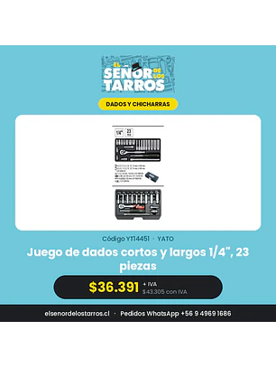 Juego de dados cortos y largos 1/4