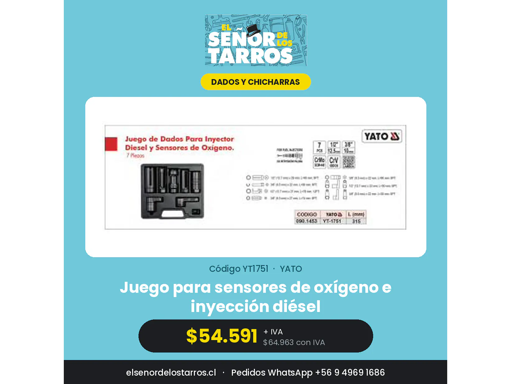 Juego para sensores de oxígeno e inyección diésel