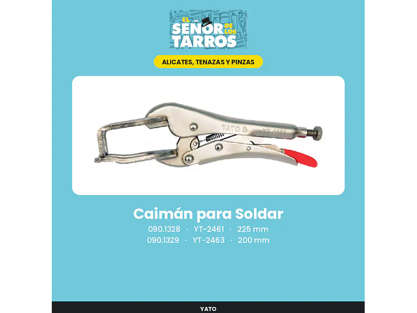 Caimán para Soldar 200 mm
