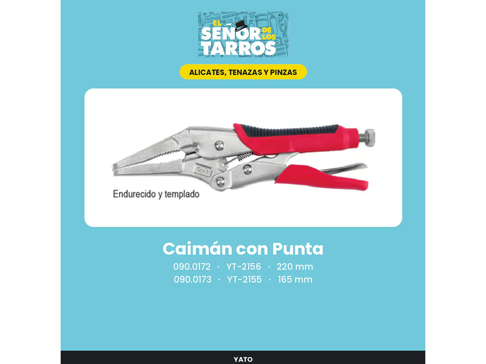 Caimán con Punta 165 mm
