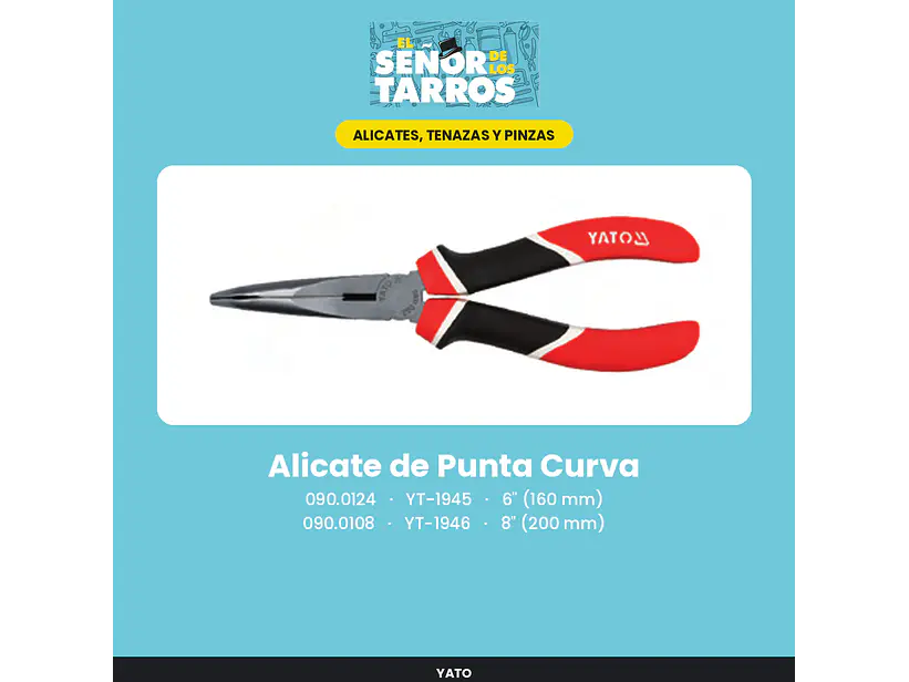 Alicate de Punta Curva 8