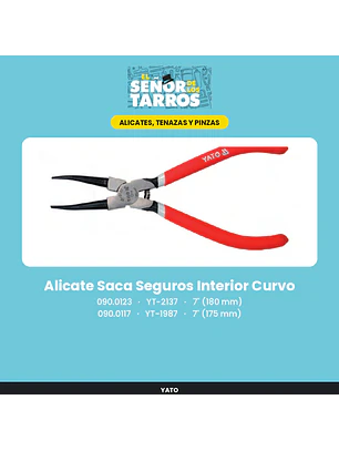 Alicate Saca Seguros Interior Curvo 7
