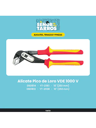 Alicate Pico de Loro VDE 1000 V 10