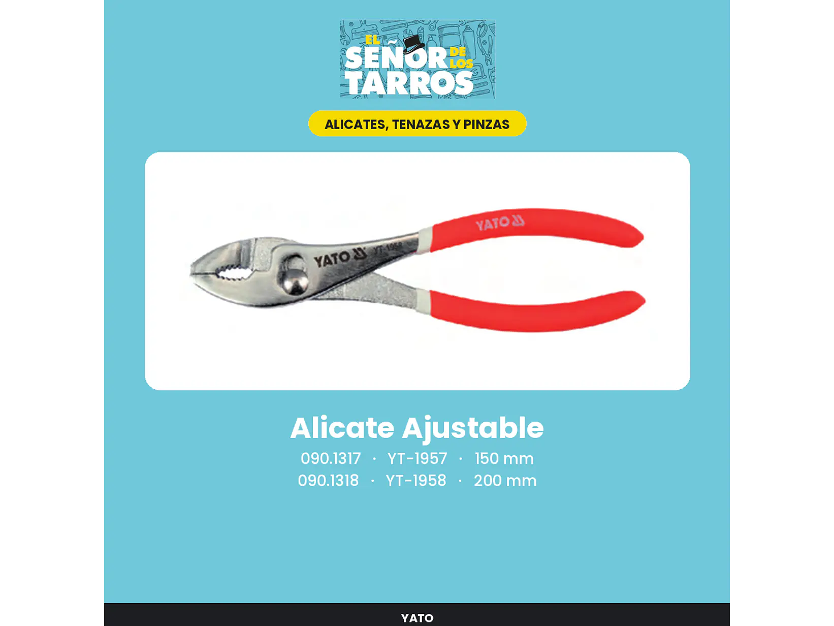 Alicate Ajustable 200 mm