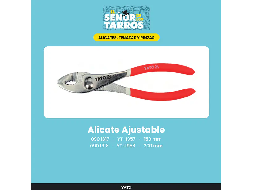 Alicate Ajustable 200 mm