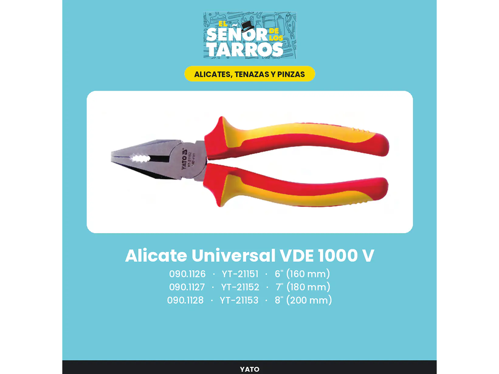 Alicate Universal VDE 1000 V 7