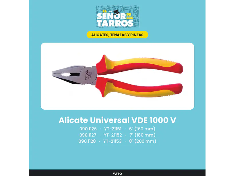 Alicate Universal VDE 1000 V 7