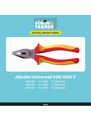 Alicate Universal VDE 1000 V 8