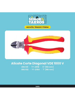 Alicate Corte Diagonal VDE 1000 V 7