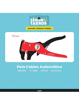 Pela Cables Automático 175 mm, 1,0-2,6 mm