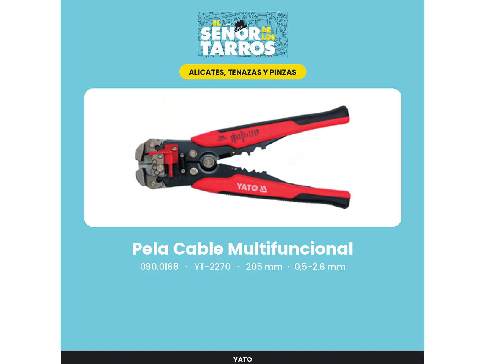 Pela Cable Multifuncional 205 mm, 0,5-2,6 mm
