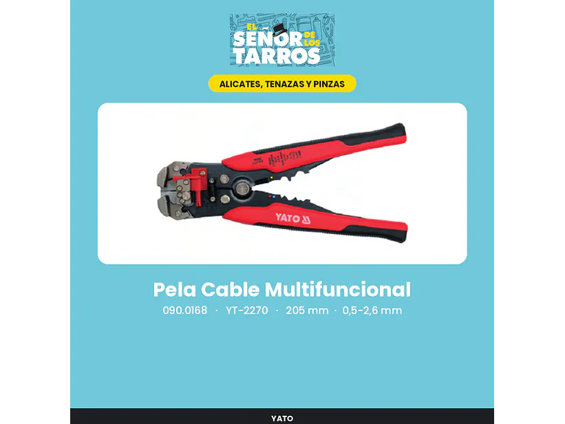 Pela Cable Multifuncional 205 mm, 0,5-2,6 mm