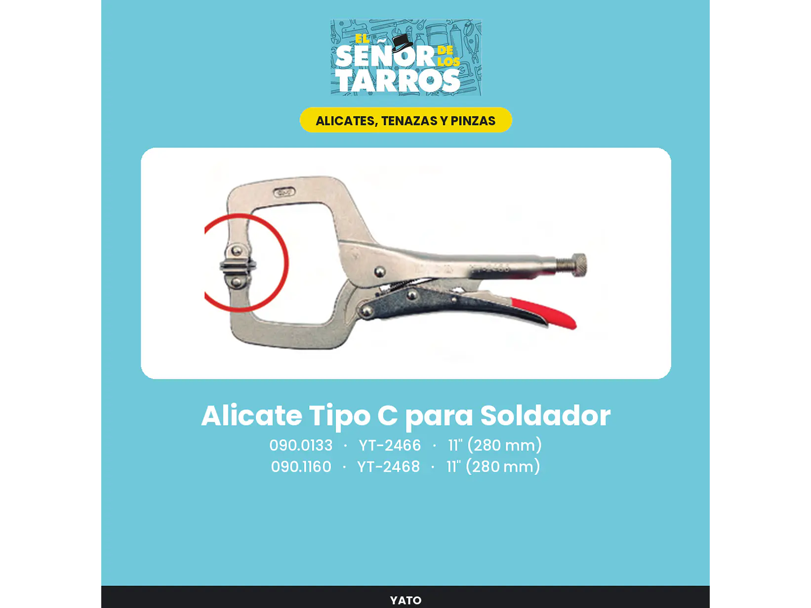 Alicate Tipo C para Soldador 11
