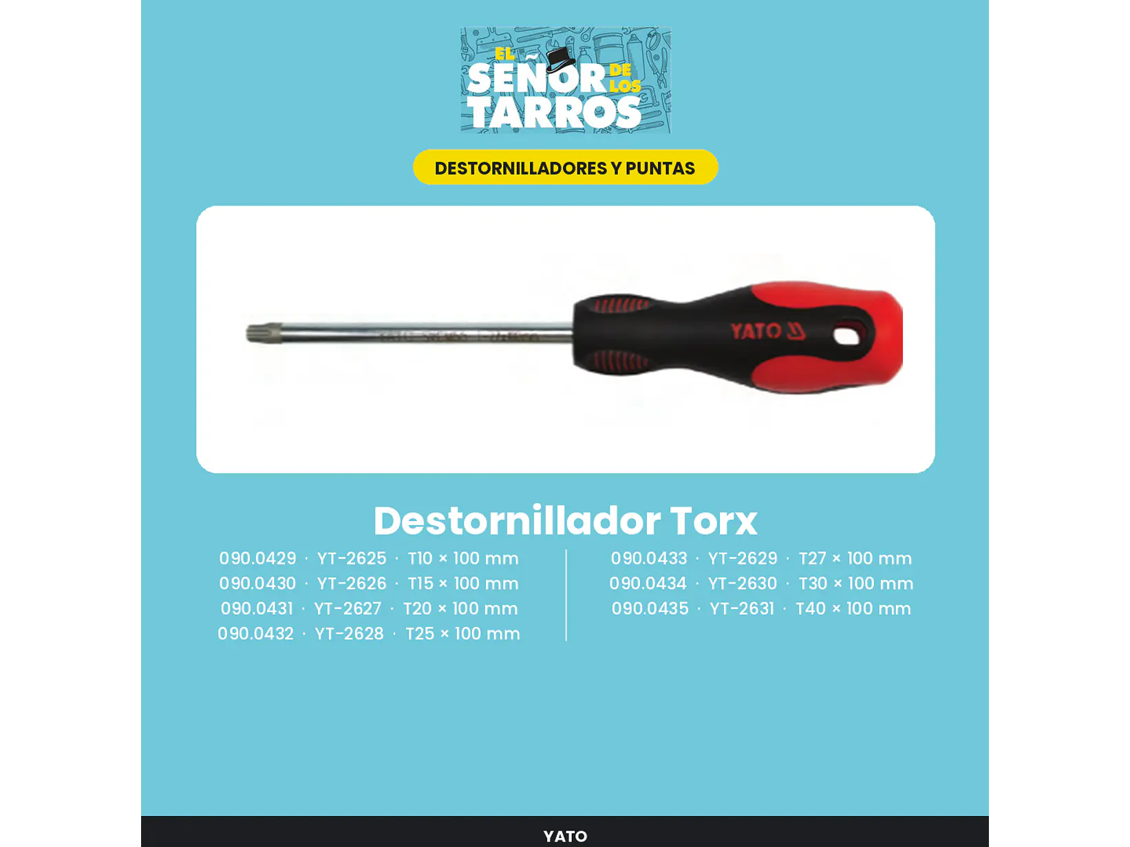 Destornillador Torx T30 × 100 mm
