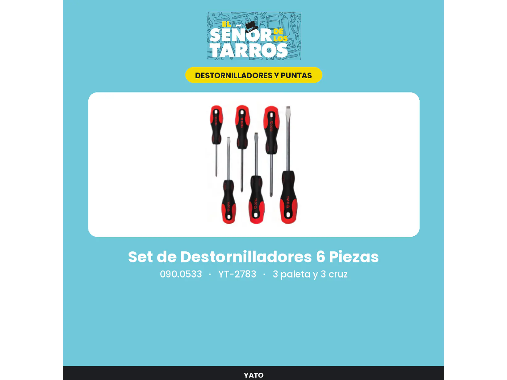 Set de Destornilladores 6 Piezas