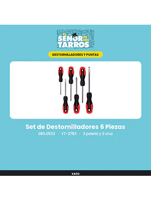Set de Destornilladores 6 Piezas