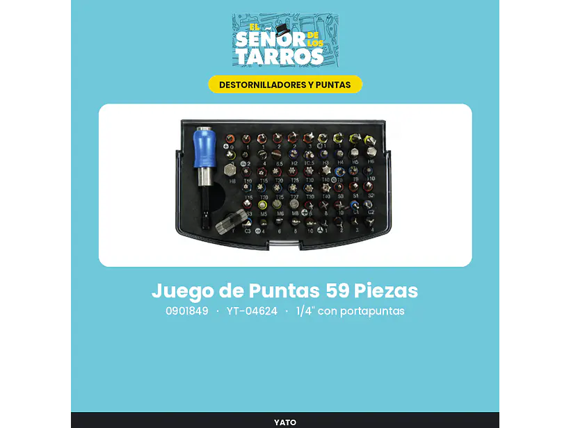 Juego de Puntas 59 Piezas