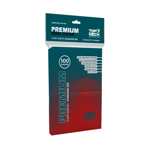 Protectores Premium | TOPDECK Standard 66x91mm | Rojo 1