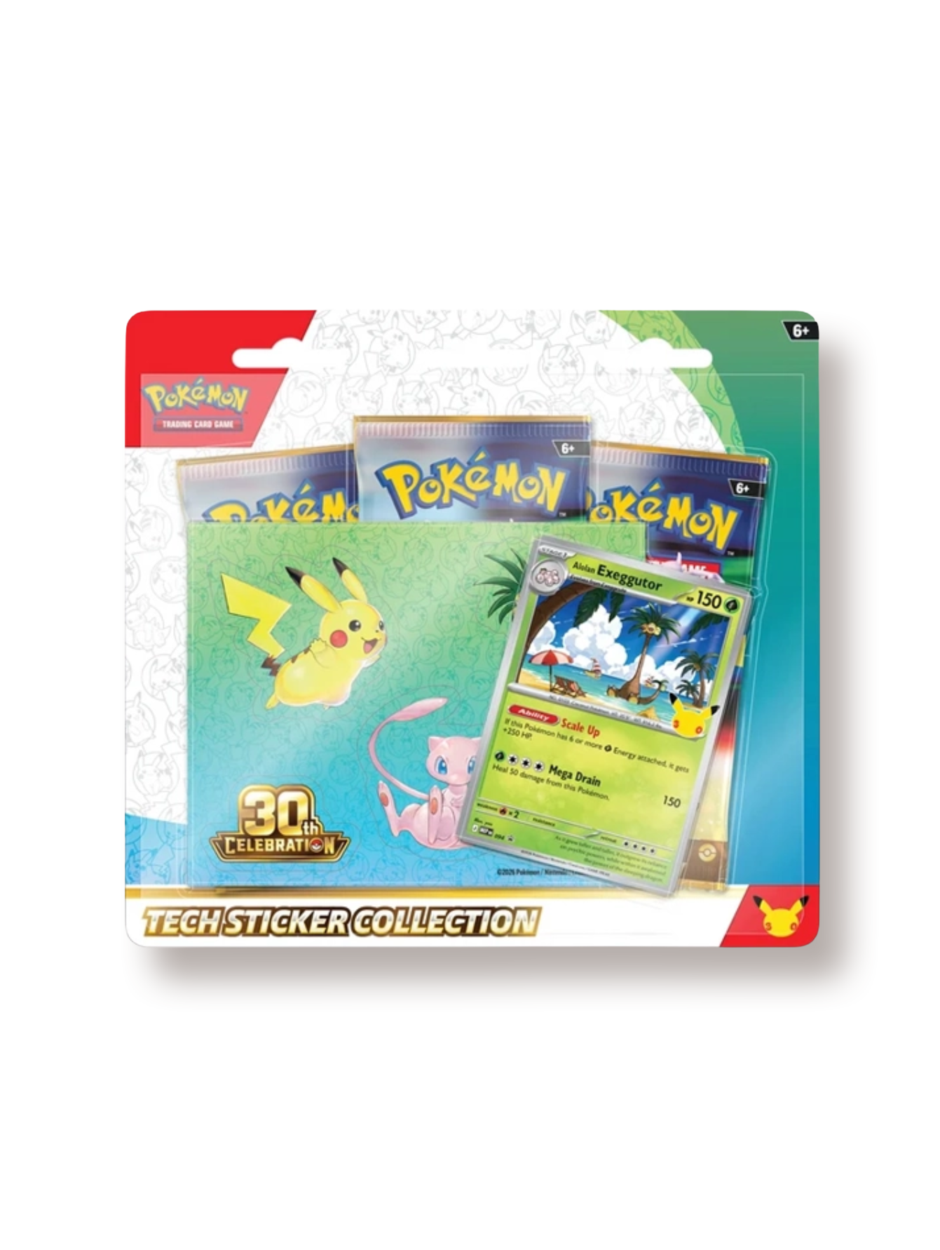 [PREVENTA] Pokémon TCG 30th Anniversary Tech Sticker Collection Exeggutor Inglés 1