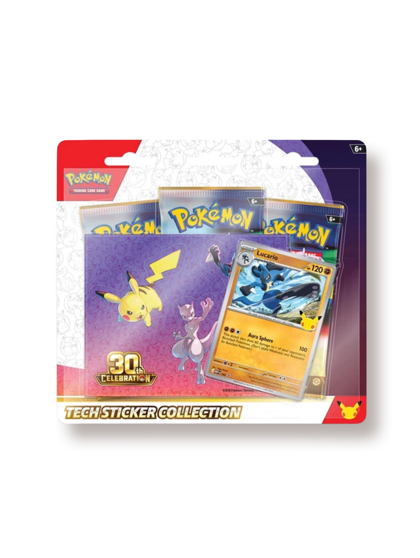 [PREVENTA] Pokémon TCG 30th Anniversary Tech Sticker Collection Lucario Inglés 1