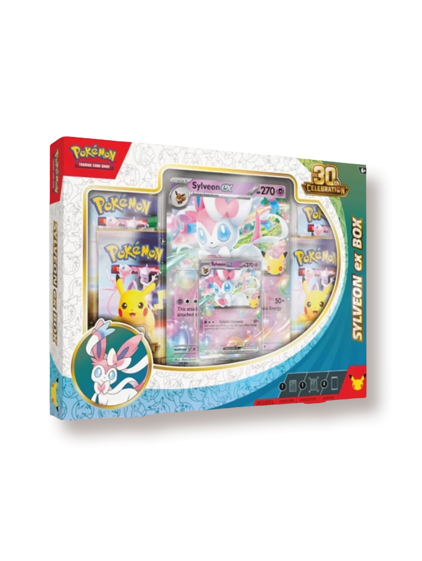 [PREVENTA] Pokémon TCG 30th Anniversary Sylveon EX Box Inglés 1