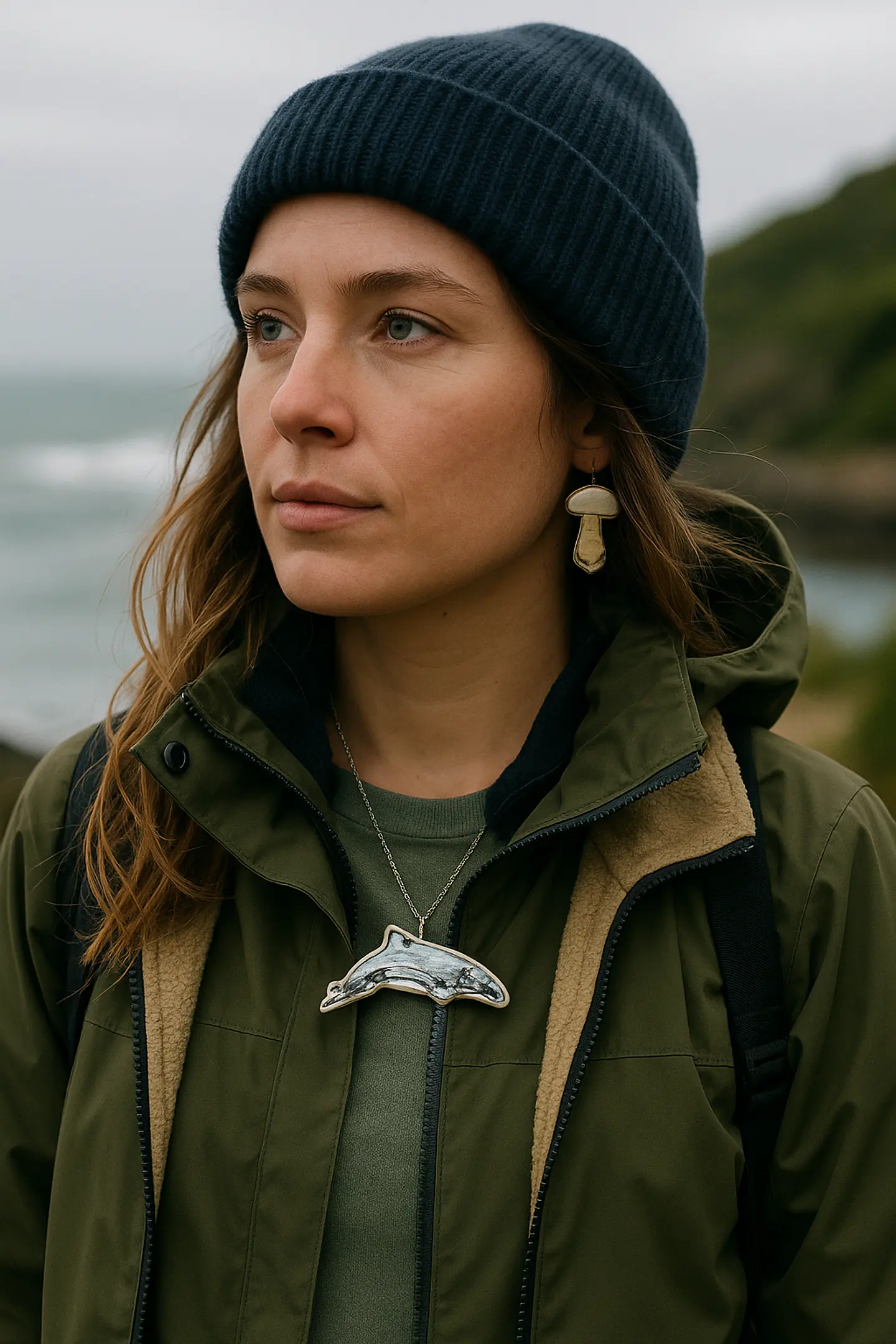 Colgante Delfín Chileno – Aurora Cerámica 3