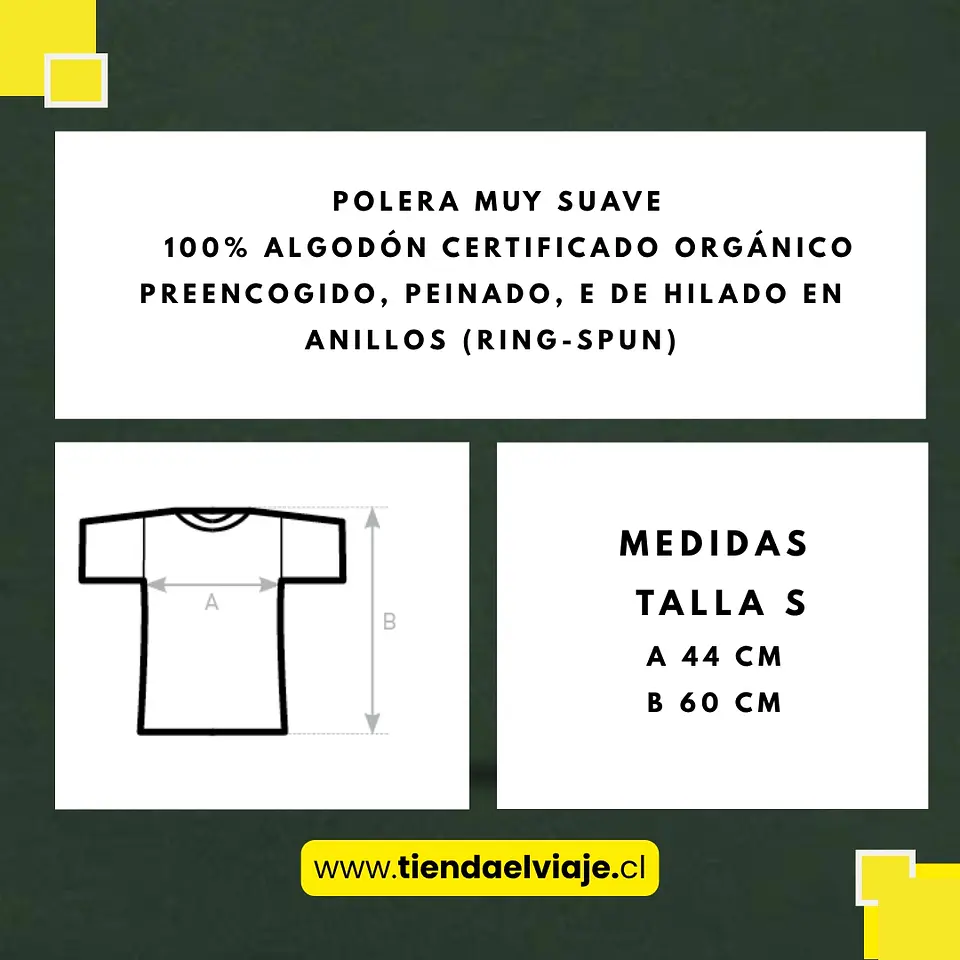 Polera Orgánica Fauna Chilena (Edición Limitada) 4