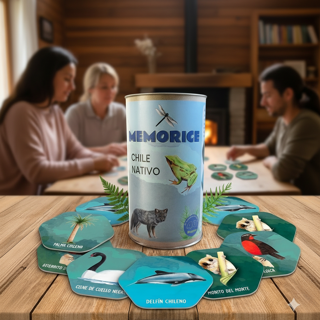 Juego Memorice Chile Nativo – 40 piezas con especies nativas de la biodiversidad chilena 6