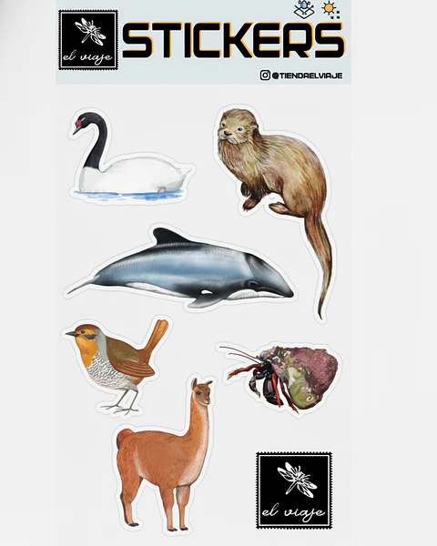 Set de Stickers Fauna Nativa