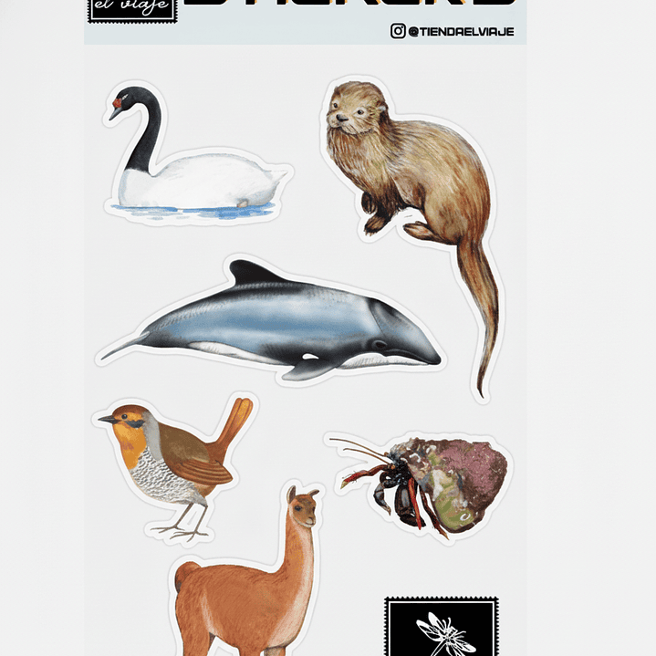 Set de Stickers Fauna Nativa 1