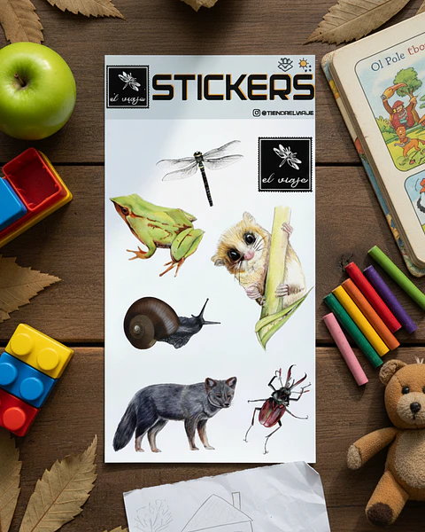 Set de Stickers Fauna Nativa 2
