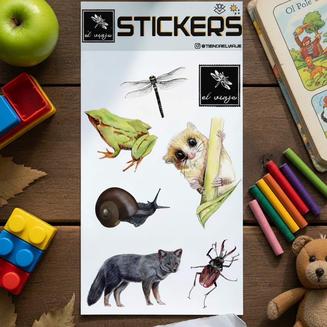Set de Stickers Fauna Nativa 2 1
