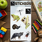 Set de Stickers Fauna Nativa 2 - Miniatura 1