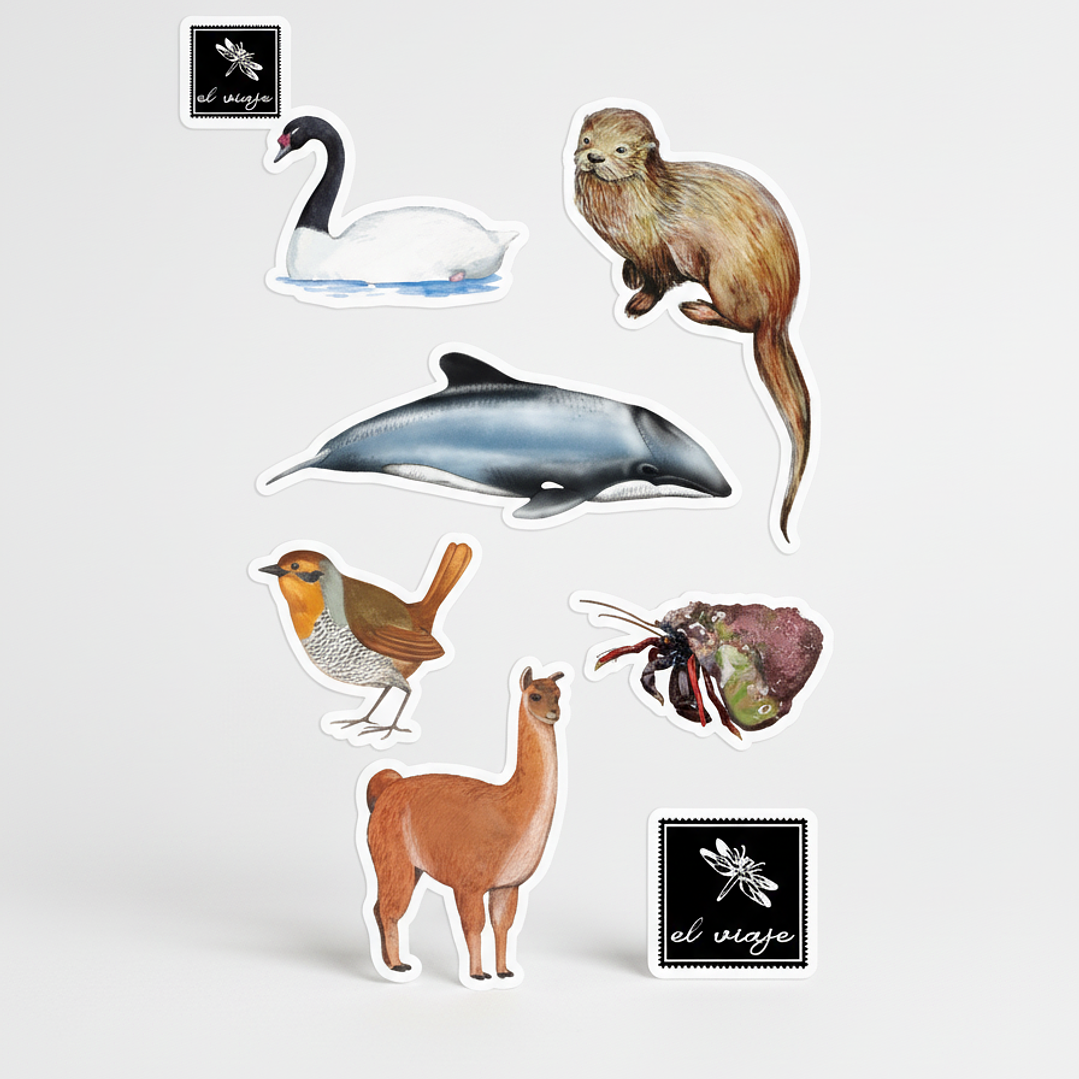 Pack stickers 2 sets de Fauna Nativa 3